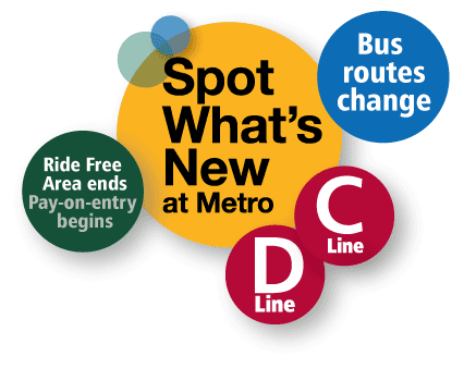 Spot what's new at metro