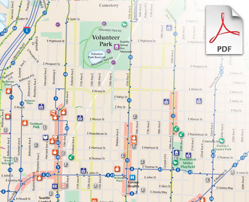 Download a PDF map of North Capitol Hill