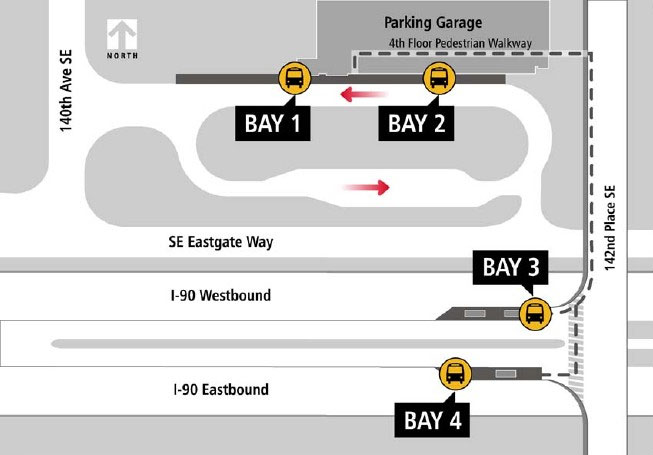 Eastgate Park & Ride Boarding Locations