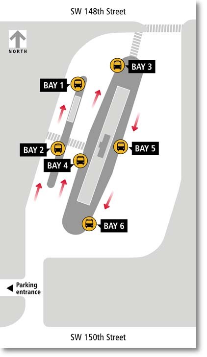 Burien Transit Center boarding locations