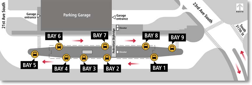 Federal Way Center boarding locations