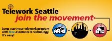Telework Program bus sign