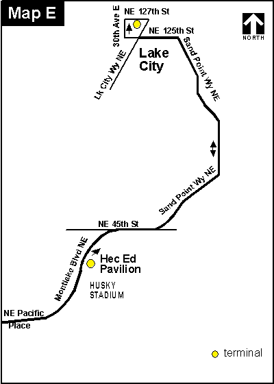 Lake City & Sand Point map